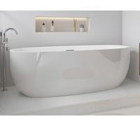Bañera exenta - 238L - 170 x 80 x 58 cm - blanco - Acrílico - NICA