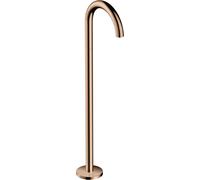 Bañera hansgrohe AXOR Uno, de pie, curva, saliente 226mm, 38412300, Color: Oro rojo pulido