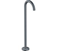 Bañera hansgrohe AXOR Uno, de pie, curva, saliente 226mm, 38412340, Color: Cromo negro cepillado