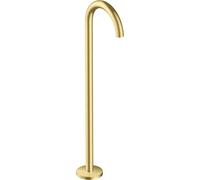 Bañera hansgrohe AXOR Uno, de pie, curva, saliente 226mm, 38412950, Color: Latón cepillado