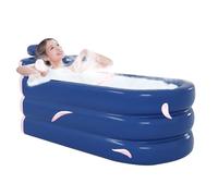Bañera Hinchable, Bañeera Hinchable Para Adultos - Baañera De Agua Caliente Plegable - Bañerra Portátil Para Adultos, Bañera Independiente Con Reposacabezas, Soporte Lumbar, Bolsillo De Almacenamiento