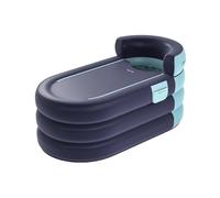 Bañera Hinchable Cubo de ducha for adultos, bañera plegable for niños, gruesa, inflable for el hogar(Blue -1.6 m 3 floors)