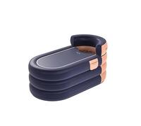 Bañera Hinchable Cubo de ducha for adultos, bañera plegable for niños, gruesa, inflable for el hogar(Orange -1.4m 4-layer)