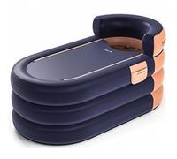 Bañera hinchable para adultos, con bomba de pie, función plegable portátil, incluye bomba de aire, fácil de inflar y drenar, bañera de aire Spa con superficie antideslizante