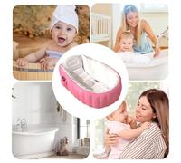 Bañera Hinchable Para Bebé - Bañera Portátil Para Bebés Con Hinchado Con Pie - Cubeta de Ducha Portátil Antideslizante para Cuidado Infantil de Niños de 2 Años en Adelante