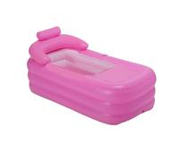 Bañera inflable Bañera inflable plegable de viaje azul for adultos, bañera grande hidromasaje, 160 x 82 75 cm(Pink 1)