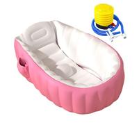 Bañera inflable bebé, bebés bañera inflable, para bebés con bomba de pie, cuenca de ducha plegable La atención de guardería debe tener para el hotel en el hogar, viaje al aire libre, vacaciones de bañ