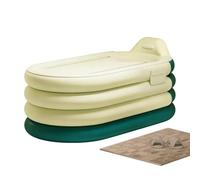 Bañera Inflable,Cubo Portátil para Lavar el Cuerpo con Bomba de Pie,Ducha Hinchable Portátil | Para Relajación en Spa, Recuperación en Casa, Hotel, Apartamento, Atletas, Hombres