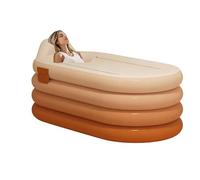 Bañera Inflable - Cubo Portátil para Lavar el Cuerpo con Bomba de Pie - Hinchable para Ducha - Relajación en Spa, Apartamento, Hogar, Hombre, Mujer