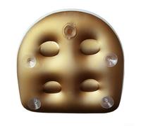 Bañera inflable de hidroterapia con diseño impermeable y antideslizante, cómodo cojín de spa suave para uso en varios entornos de spa y natación (dorado)