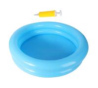 Bañera limpiapiés hinchable para piscina - Cuenco de lavado en la entrada de la escalera | Spa fuera del suelo con bomba de aire | Azul oscuro o claro | Portátil para la higiene de casa de entrar en