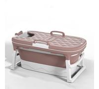 Bañera móvil plegable - Tumbona de ducha plegable con cubierta para baños pequeños
