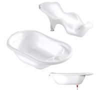 Bañera para bebé recién nacido XL con hamaca ergonómica antideslizante, no necesita cojín, con ventosas para mayor fijación CoolDreams