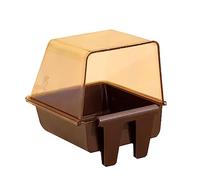 Bañera para loros y pájaros, caja de ducha para periquitos, jaula para mascotas, cuenco colgante, suministros para mascotas, pájaros, para jaula, ducha, piscina, cacatúa, con ganchos para colgar