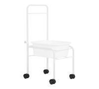 Bañera para pies con ruedas.