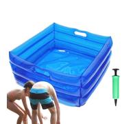 Bañera Para Pies Hinchable De Playa | Plegable Inflable y Portátil | Palangana Remojadora Para Pies | para usar en patio, terraza, jardín, playa, piscina, acceso a piscina, hidromasaje, spa, viajes y