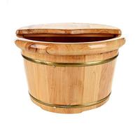 Bañera para pies Lavabo para pies de Madera de ciprés Cubo para baño de pies Masaje SPA Sauna baño de pies baño para pies Jingan