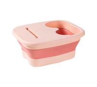 Bañera Para Remojo De Pies - Lavabo De Masaje Inferior Ergonómico Plegable | Cubo Portátil Para Atletas Que Viajan Y Acampan | Home Spa Recuperación Después Del Entrenamiento | 40x32x17cm PP