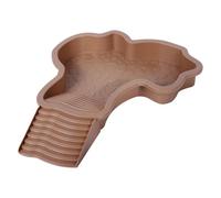 Bañera para reptiles, plato de alimentación para reptiles, piscina de tortugas de agua profunda, maceta de agua para reptiles con escalera, piscina multifuncional para tortugas, decoración de pecera