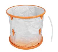 Bañera plegable, bañera portátil de 70cm, bañera de PVC reforzada para adultos, bebés, baño familiar, bañera de pie con manguera (Naranja)