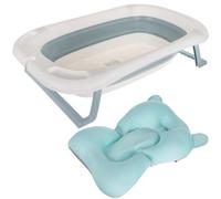 Bañera Plegable con Termómetro y Cojín para Bebé