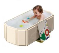 Bañera plegable para bebés y niños, bandeja de ducha portátil, pequeña piscina integrada, ideal para baño caliente y de hielo