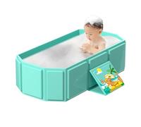 Bañera Plegable Para Niños - Cubo De Ducha Infantil Plegable - Bañera Antideslizante de 0 a 8 Años para Cuarto de Baño Guardería Viajes Aseo Corporal