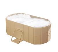 Bañera plegable, tanque plegable, cubo grande aislado con bañera de hidromasaje o hielo | Accesorio de baño familiar, baño plegable para re experiencia de baño relajante. Ideal para la recuperación o