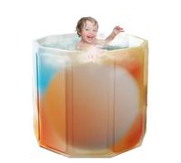 Bañera Plegable, Tonel de Baño de Hielo, Tubo de Baño Plegable Adulto, Bañera Portátil Adulto Agua Caliente, Ducha Soaking Barrel Para Relajación, Portátil Adulto Sentado,Cubo De Baño Sentado De