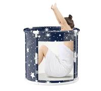 Bañera portátil - Bañera plegable para adultos para baño caliente y baño de hielo, cubo de baño de gran capacidad, diseño térmico duradero, solución de fácil almacenamiento para el hogar, spa