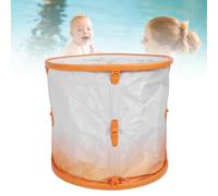 Bañera portátil de NSXAYIWE, bañera de niño plegable de PVC reforzado para la ducha, bañera para bebés de viaje para exteriores, 70 cm/27.5 pulgadas (Naranja)