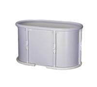 Bañera portátil para adultos, diseño plegable no inflable para sauna en casa y terapia de vapor, solución de baño que ahorra espacio