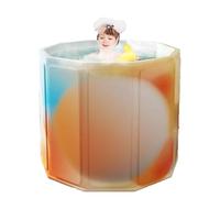 Bañera portátil para cabina de ducha, bañera gruesa de cuerpo completo para mujeres y hombres, cubo de baño con diseño de cuerpo completo