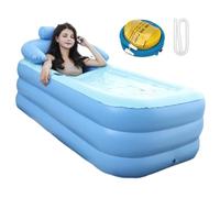 Bañera Portátil Para Ducha, Inflable | Bañera SPA Plegable - Plegable, 63 X 33 X 25 pulgadas, Bañera de Buceo Agua Adultos, Niños, Familia