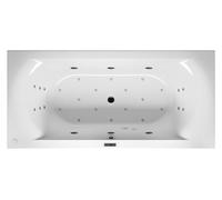 Bañera rectangular RIHO Linares, versión derecha, con sistema Bliss, 2 plazas, blanca, B139003005, Versión: 150x70x45cm, capacidad útil: 80 litros