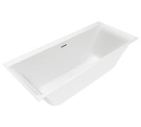 Bañera rectangular Subway 3.0 de Villeroy & Boch, incluye pedestal de bañera, 1700x750x480mm, UBQ170SBW2DV-RW, Color: Blanco piedra