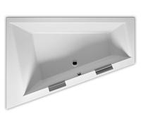 Bañera RIHO Doppio, asimétrica, encastrada, 2 plazas, 180x130x52cm, 315 litros, blanca, B033001005, Versión: Versión derecha