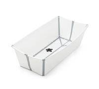Bañera Stokke Flexi Bath XL, Blanca - Bañera plegable para bebé - Ligera, duradera y fácil de guardar - Práctica para usar en casa o de viaje - De o a 6 años