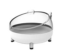 Bañera transparente antisalpicaduras para hámster, para quitar y lavar el inodoro de hámster