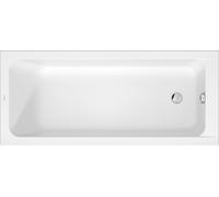 Bañeras Duravit D-Code, 1600x700mm, rectangular, versión empotrada, 213 litros, 1 respaldo inclinado, blanco alto brillo, 700669000000000