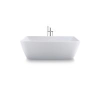Bañeras exentas Duravit DuraSquare, 2 respaldos inclinados, con juego de desagüe, 1850x850mm, blanco mate, 700430000000000