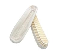 Banetones Para Pan Cesta de fermentación de masa disponible Cesta de ratán for baguette Herramientas de fermentación for panaderos caseros Para Banneton(Baguette M)