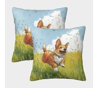 BANEUBBDE Lindo Perro Koki Cushion Covers Pillow Covers Set of 2 Throw Pillowcase Sofa & Couce Koki Pictures Farmhouse Outdoor Garden Sofa Cushions Modern Cushion Covers 45x45cm