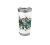 Banff Canadá Canadian Rockies Vaso térmico de acero inoxidable de doble pared