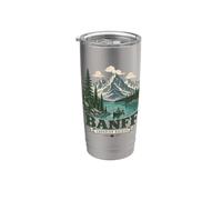 Banff Canadá Canadian Rockies Vaso térmico de acero inoxidable de doble pared