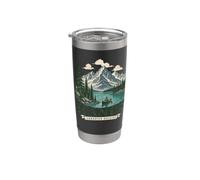 Banff Canadá Canadian Rockies Vaso térmico de acero inoxidable de doble pared