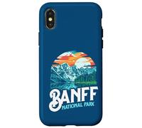 Banff National Park Lake Louise Canada Vintage Graphic Carcasa para iPhone X/XS