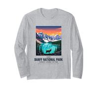 Banff-Parque Nacional Canadá Puesta del Sol Montañas Alce Manga Larga