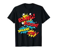 Bang Boom Wham Pow Comic Sound Effect Design Camiseta