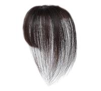 Bang Clips For Women - Real Hair 25cm Invisible Hair Topper | Breathable Adjustable Clip In Bangs Extension | Natural Hairline Cover Piece For Thinning Styling Cosplay Daily Wear Party Makeover Use